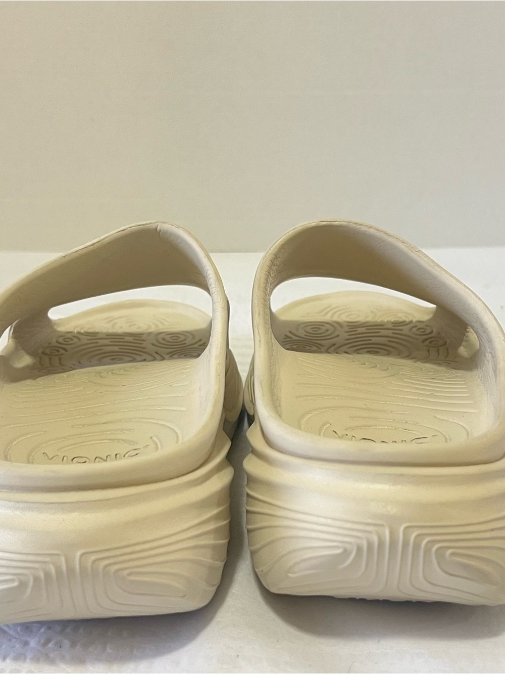 Vionic Recover Rx Cream Open Toe Sandals Slides - Picture 4 of 8